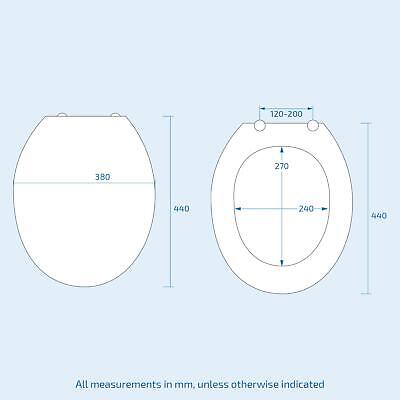 Universal Classic Oval Shaped Design Home Sweet Home Printed Toilet Seat | Gorge - Image 2