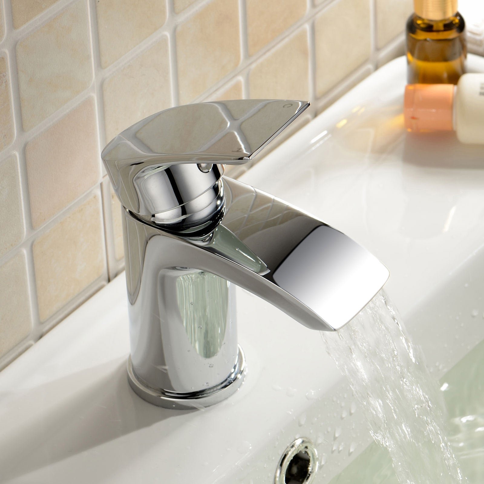 Vago Compact Design Waterfall Cloakroom Basin Mono Mixer Tap