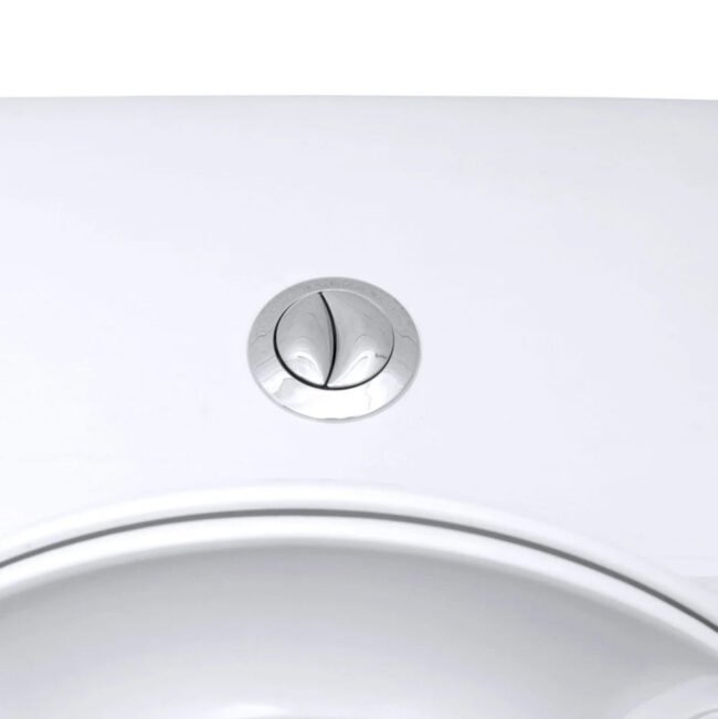 2 In 1 Compact Close Coupled Toilet and Basin Combo Space Saver Unit with Mono Basin Mixer Tap - Image 4