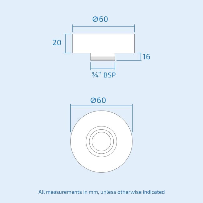 Round Wall Mounted Easy Fitting Kit For Shower Mixer Valve & Bath Taps - Image 3