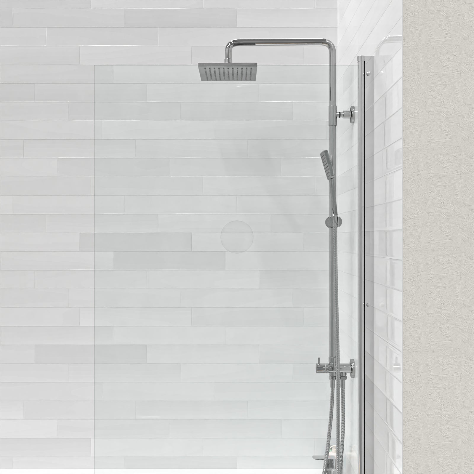 Winstead Modern Exposed Square Shower Single Mode Handset And Riser Rail Kit - Image 5