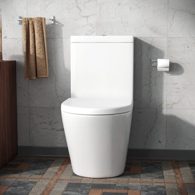 Magus Rimless Close Coupled Toilet with Soft Closing Seat - Image 4