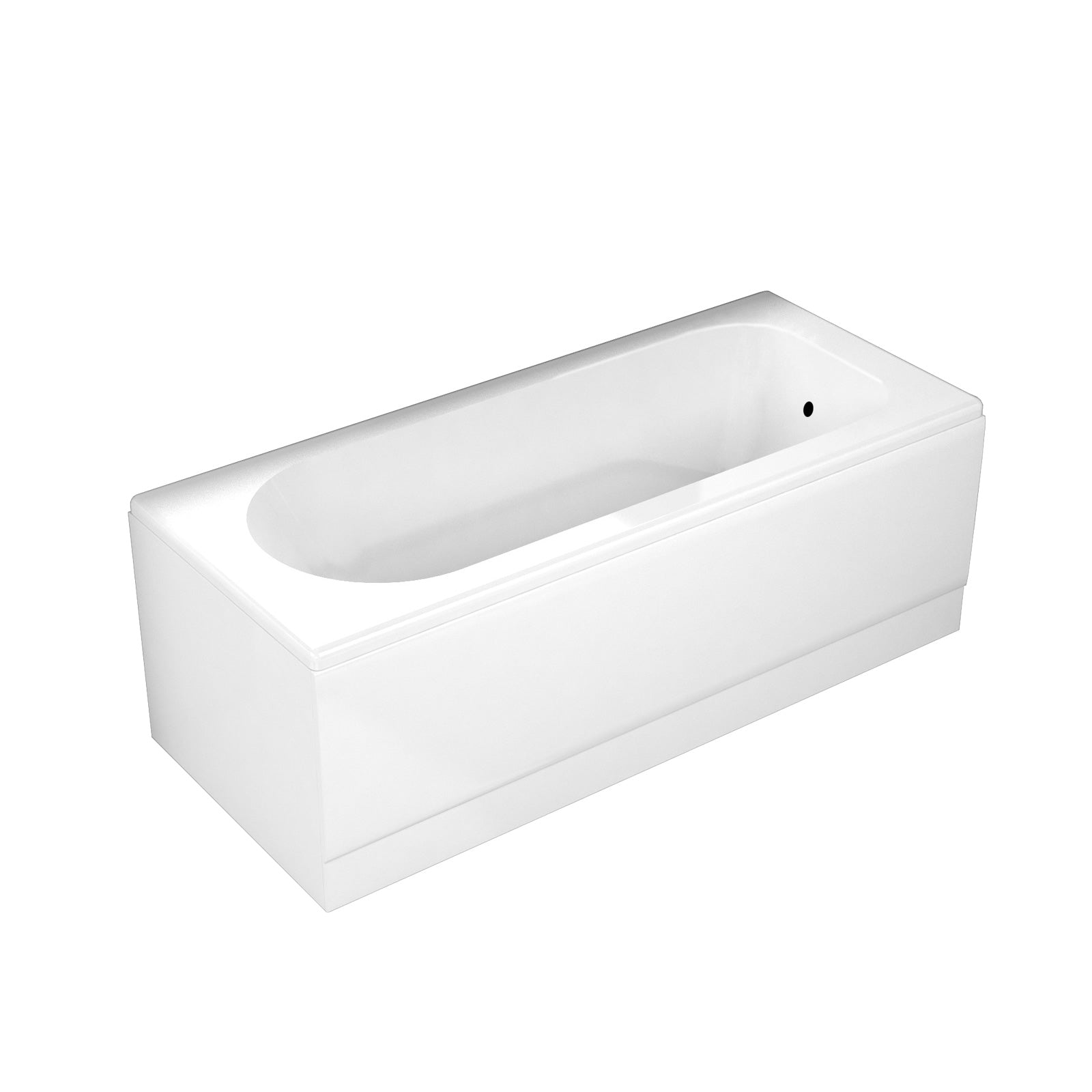 Harris 1700 x 700mm Round Single Ended Bath & Legs White - Image 2