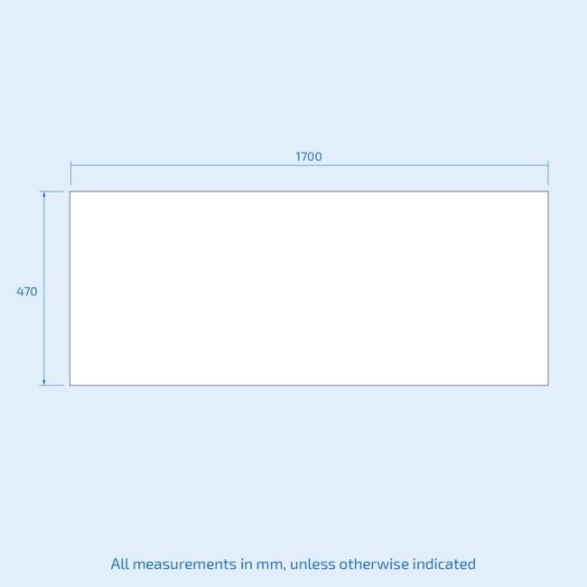 Barnby 1700 x 750mm Round Single Ended Bath & Leg Set with Front Panel White - Image 3