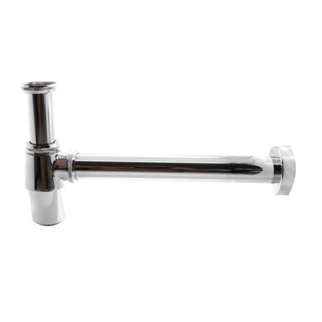 Modern Basin Sink Bottle Trap Waste with Plug. Chain. Slotted Drain Waste Chrome - Image 4