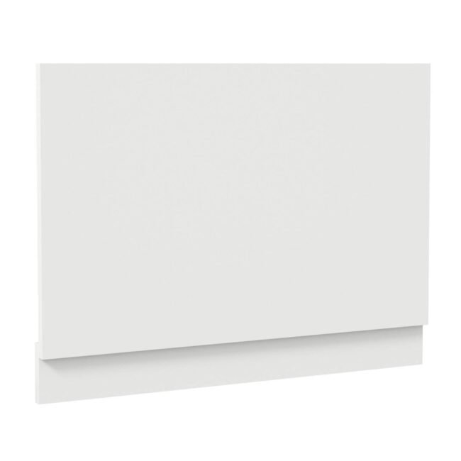 Modern 600 x 500 mm White Acrylic End Bath Panel - Image 3