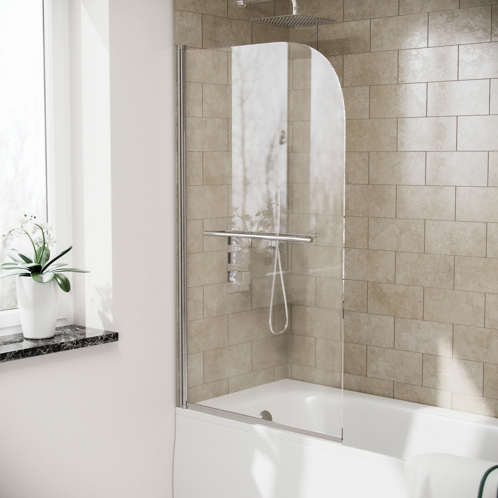 Harris 1700 x 700mm Round Single Ended Bath & Legs White - Image 5