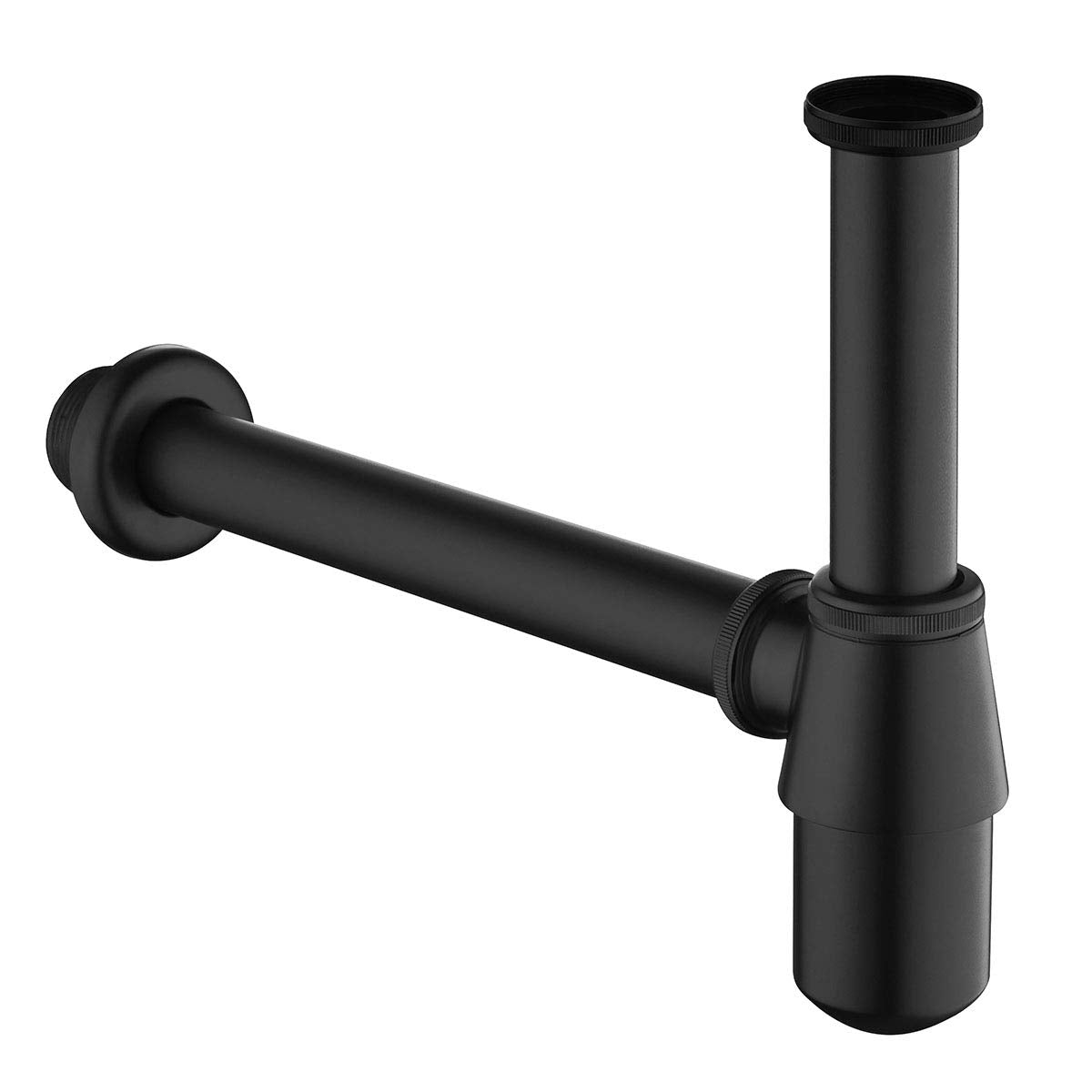 Modern Basin Sink Bottle Trap Waste Bathroom Basin Sink Pipe Matte Black - Image 5