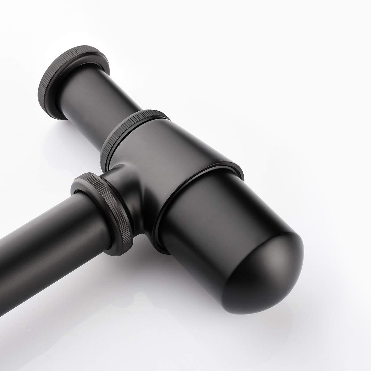 Modern Basin Sink Bottle Trap Waste Bathroom Basin Sink Pipe Matte Black - Image 3