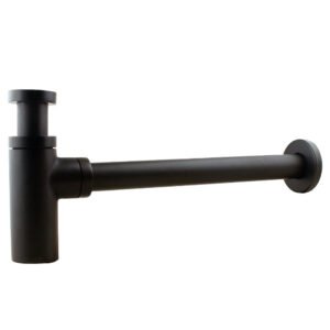 Premium Matte Black Universal Standard Bathroom Basin Sink Bottle Trap Waste