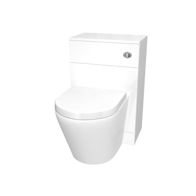 Ellen Ceramic Rimless Back To Wall Toilet 400x370mm with WC Unit - Image 6