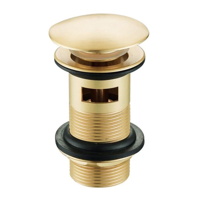Brushed Brass Cloakroom Round Basin Mono Mixer Tap - Image 8