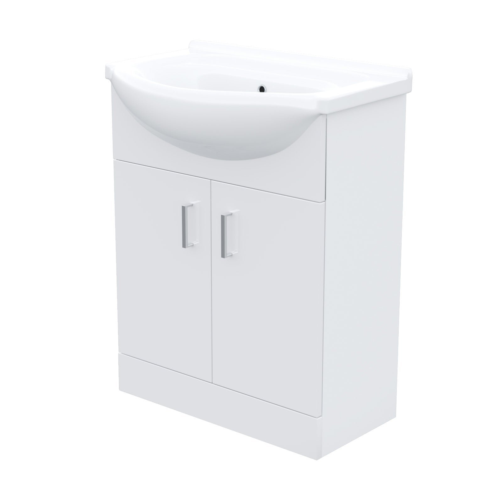 Ellen Rimless Close Coupled Toilet. Flat Pack Vanity Basin Unit. 800mm Quadrant Shower Enclosure and Shower Tray Suite White - Image 7