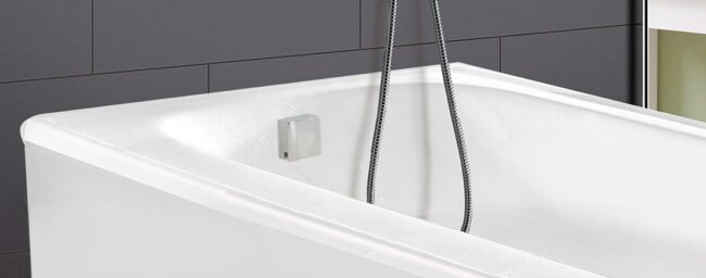 Olive 3 Way Square Concealed Thermostatic Hand Held Bath Shower 300 Slim Head - Image 4