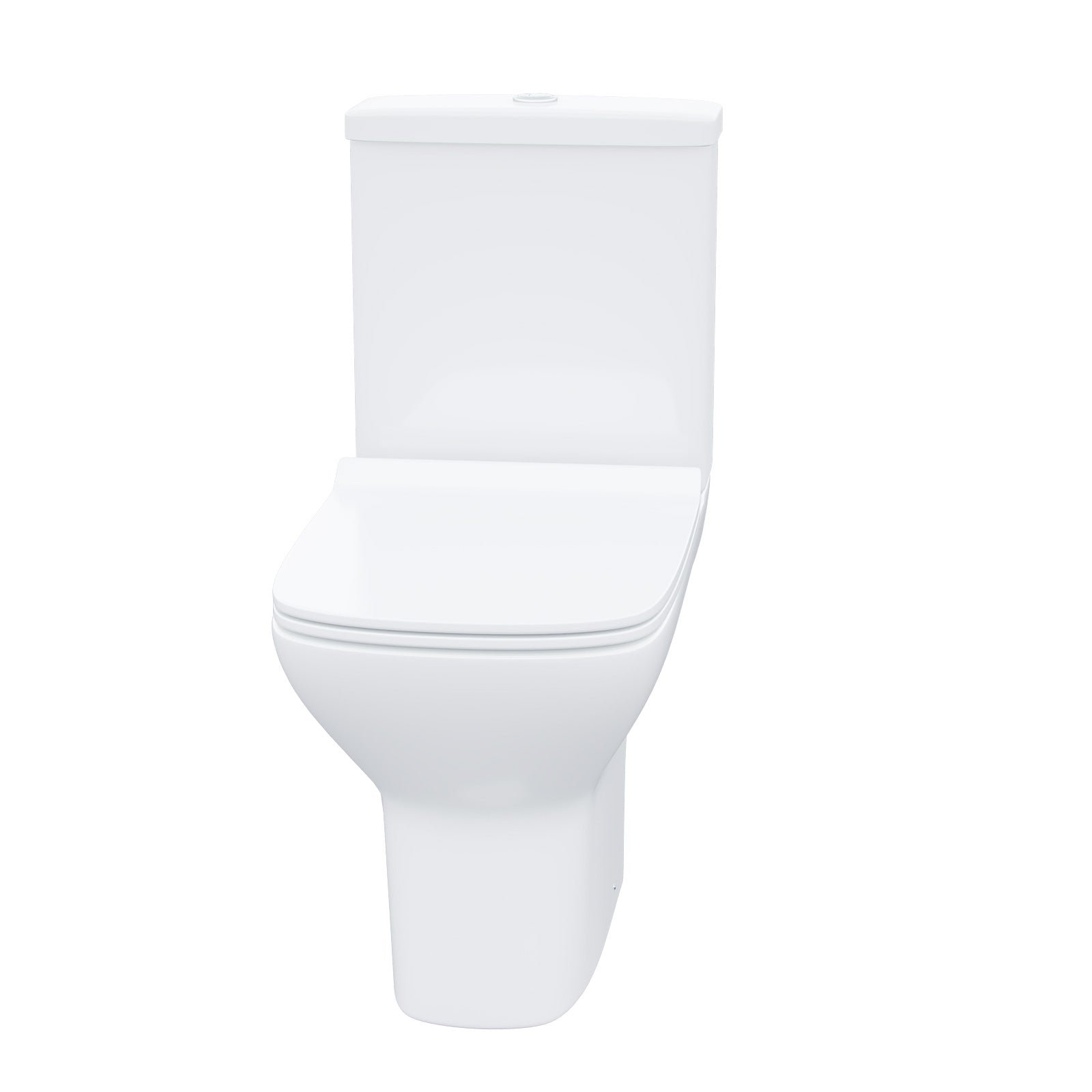 Ellen Rimless Close Coupled Toilet. Flat Pack Vanity Basin Unit. 800mm Quadrant Shower Enclosure and Shower Tray Suite White - Image 9
