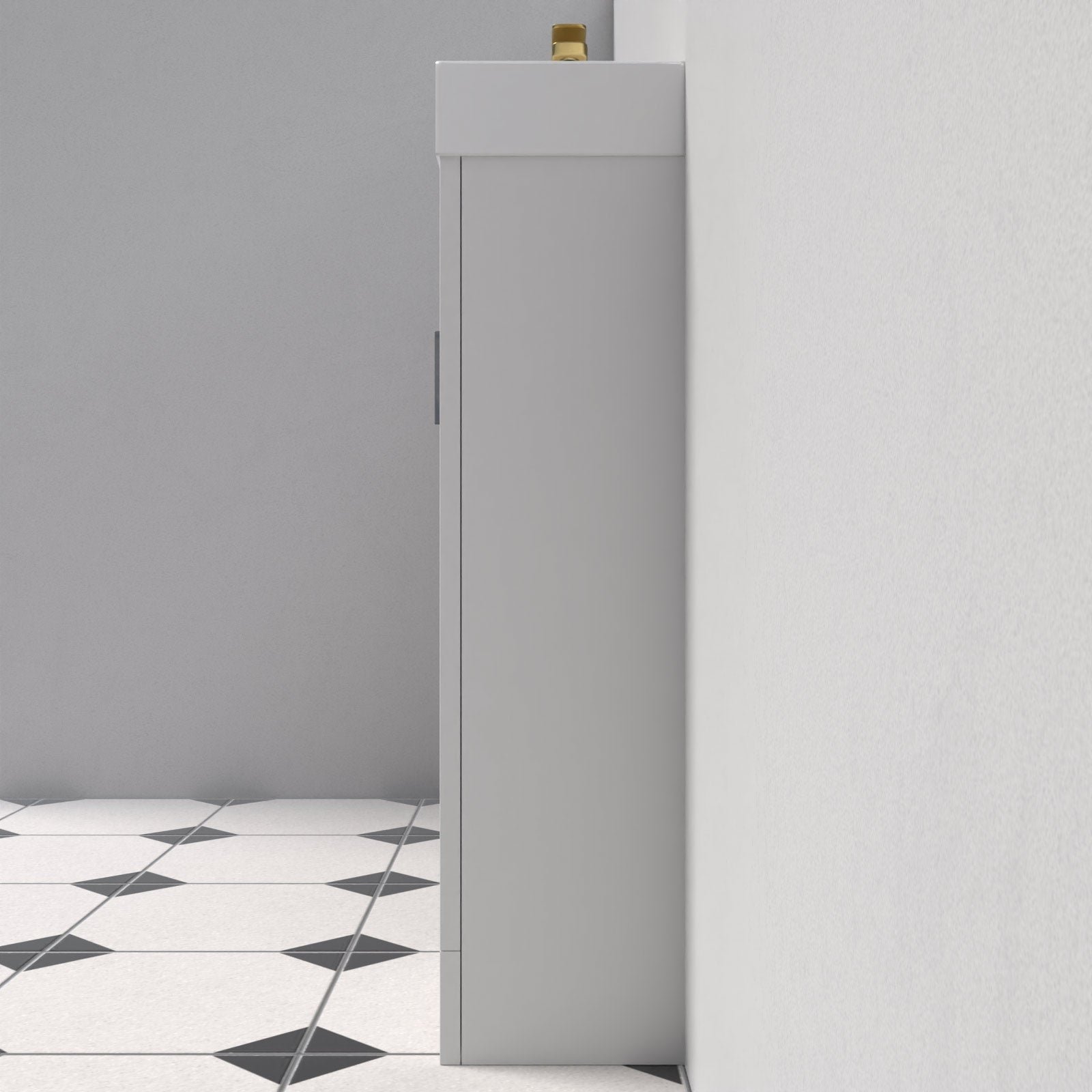 Nanuya Small Storage 400 mm Cloakroom Basin Sink Vanity Unit Bathroom Cabinet - Image 5