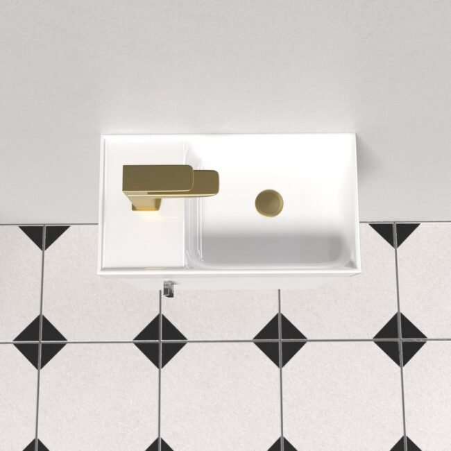 Nanuya 3-Piece White Shower Enclosure Suite with Tray. Close Coupled WC Toilet with Seat and Wall Hung 400 mm Vanity - Image 7
