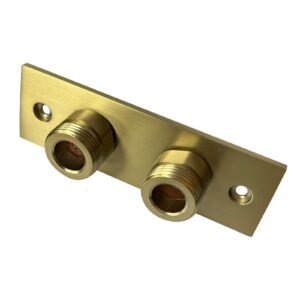 Easy Fit Wall Plate For Fixing Exposed Shower Bar Valves Brushed Brass