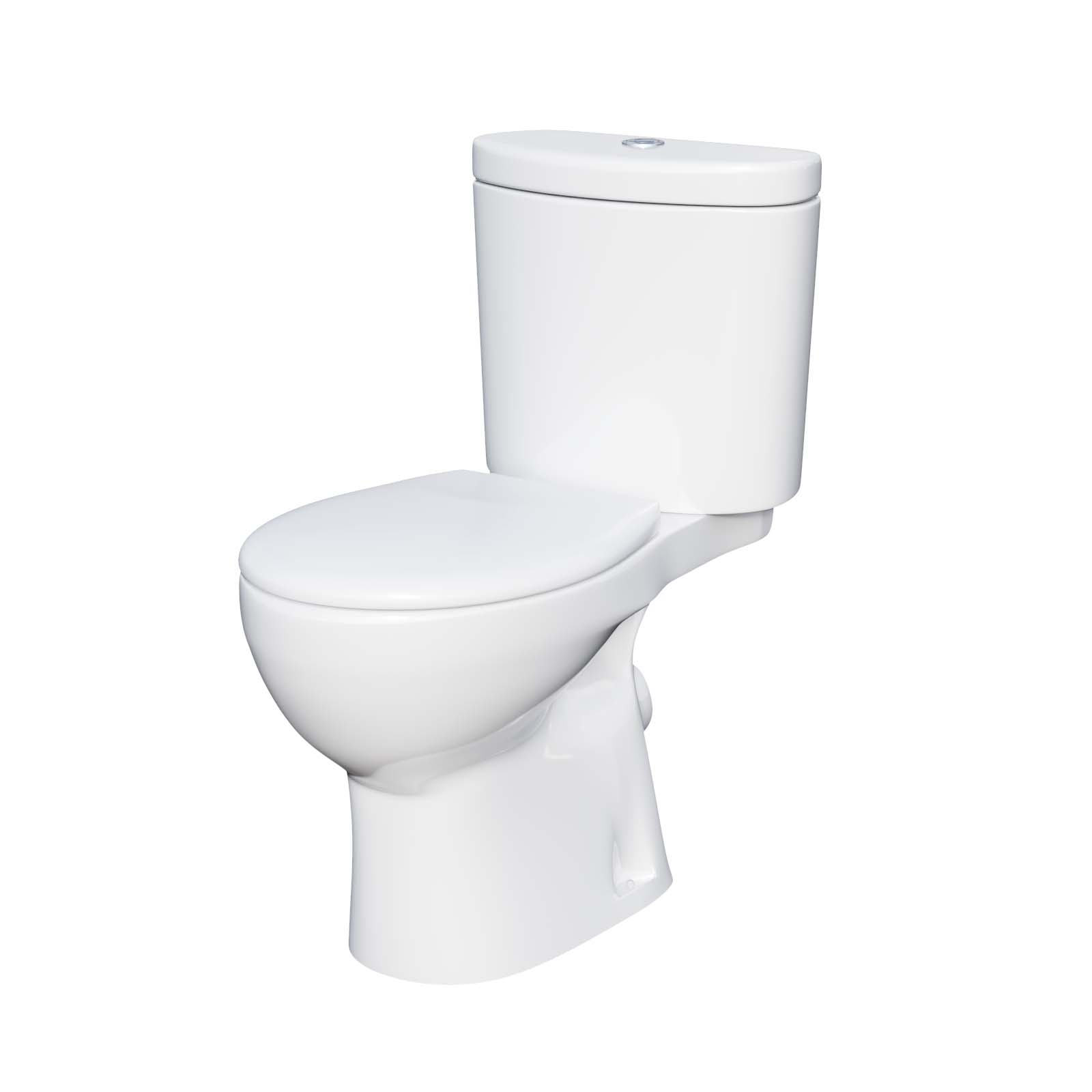 Ellen 550mm White Vanity Basin Cabinet MDF & Ceramic Closed Coupled Toilet - Image 9