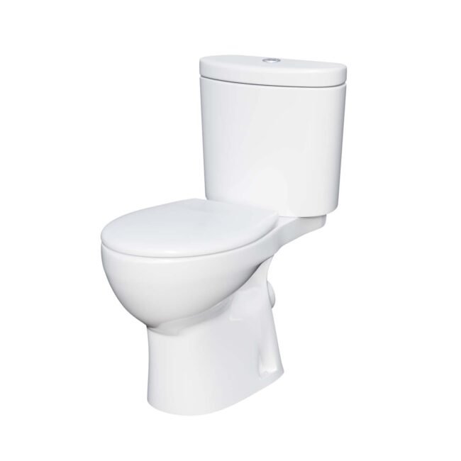 Ellen Bath Suite 1700mm Bathtub. 650mm White Basin Vanity & Close Coupled Toilet - Image 11