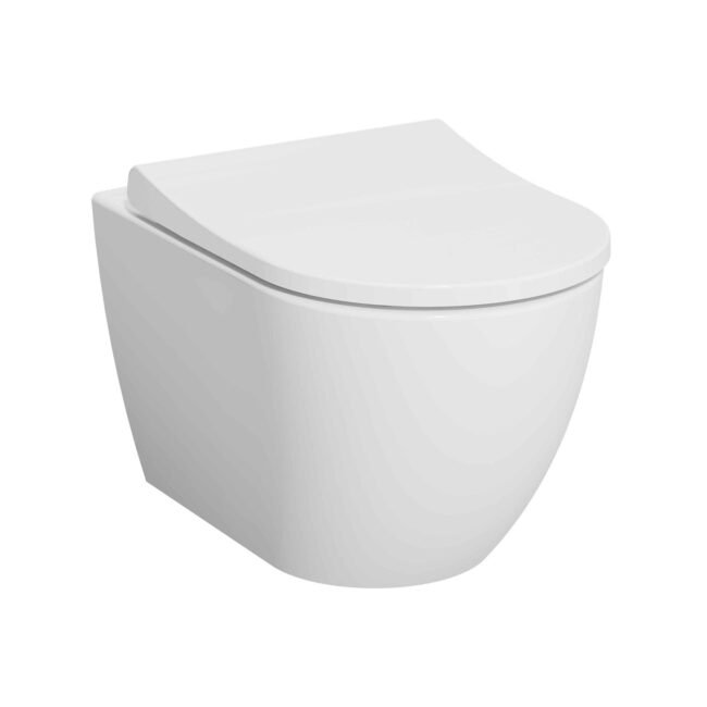 Ellen Rimless Wall Hung Toilet with Seat and Cover - Image 3