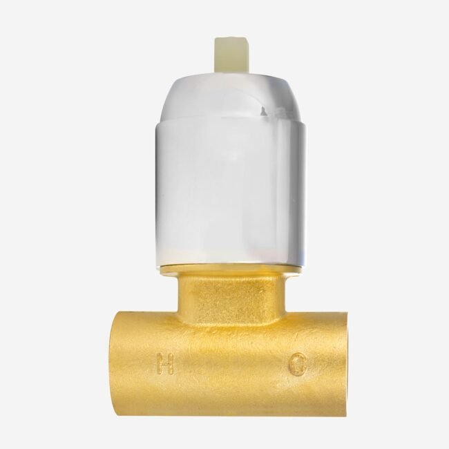 Apex Wall Mounted Round Concealed Manual Mixer Valve 1/2 Hot And Cold - Image 4