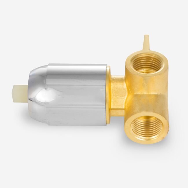 Round Chrome Concealed Shower Mixer Valve. Slider Rail Kit with Handset & Elbow - Image 4