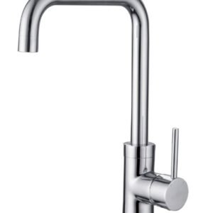 Hexa Single Lever Kitchen Mixer Sink Monobloc Tap Chrome Round Swivel