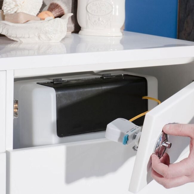 Ellen 550mm Vanity Basin Unit. WC Unit. Cistern & Elso Back To Wall Toilet White - Image 10