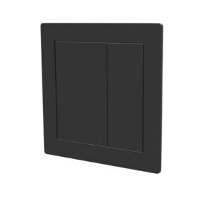 Matt Black Square WC Push Button