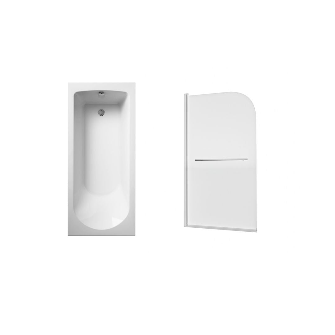Harris 1700 x 700mm Round Single Ended Bath & Legs White - Image 12