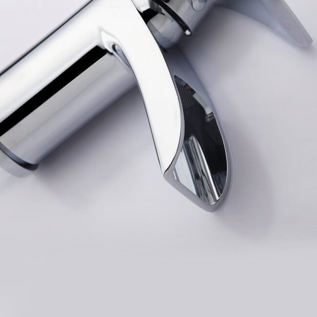 Vago Modern Set Of Waterfall Basin Mono Mixer Tap & Bath Shower Mixer Tap With Handset Kit - Image 6
