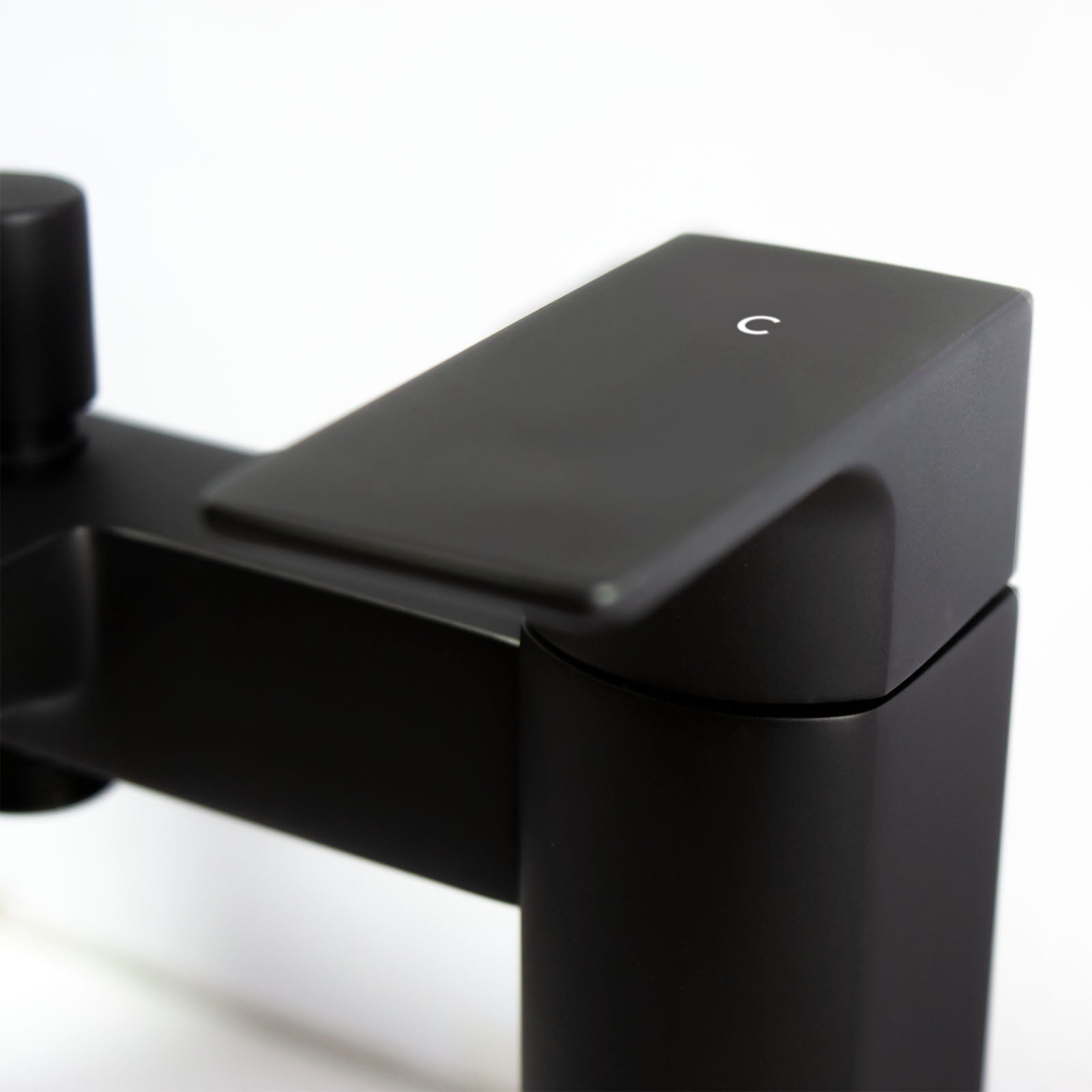Astra Modern Matte Black Bath Shower Mixer Tap With Pencil Handset Kit - Image 7