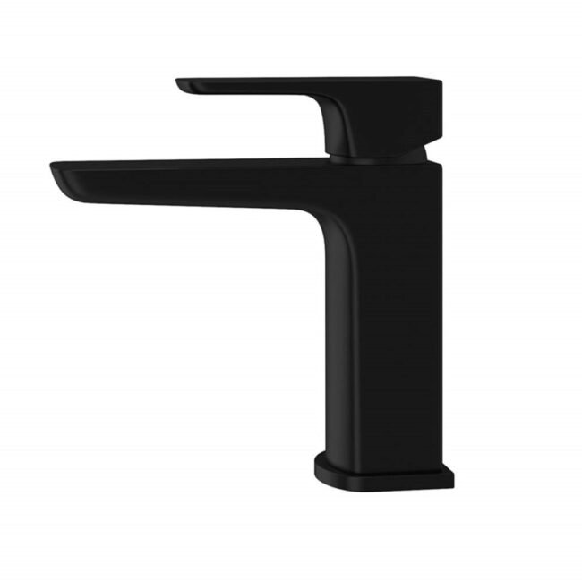 Astra Modern Matte Black Cloakroom Basin Single Lever Tap - Image 3