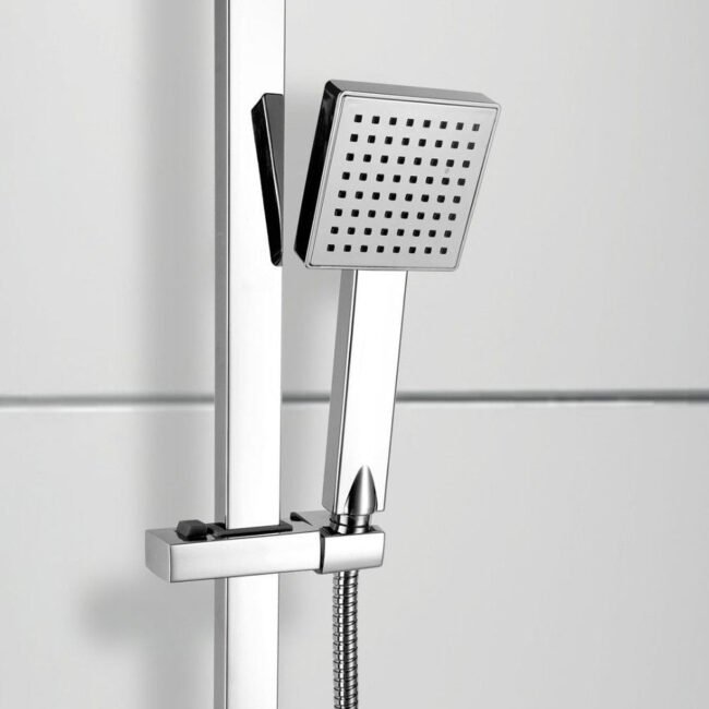 Single Mode ABS Square Faceplate Handset Chrome - Image 2