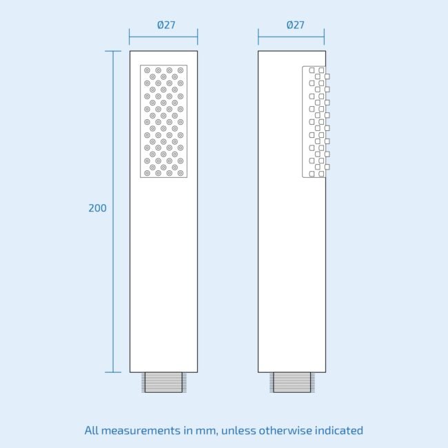 Flora 3 Dial 3 Way Round Set - Shower Head. Handset And Bath Filler Spout - Image 17