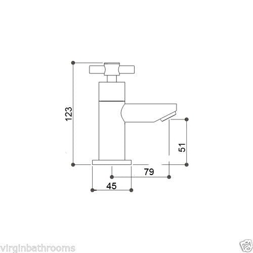 Indigo Twin Hot and Cold Twin Basin Taps Chrome - Image 7