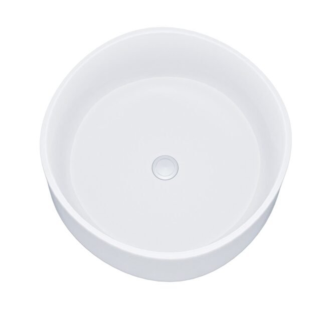 Etive 410mm Clokaroom Round Stand Alone Counter Top Basin Sink Bowl - Image 5