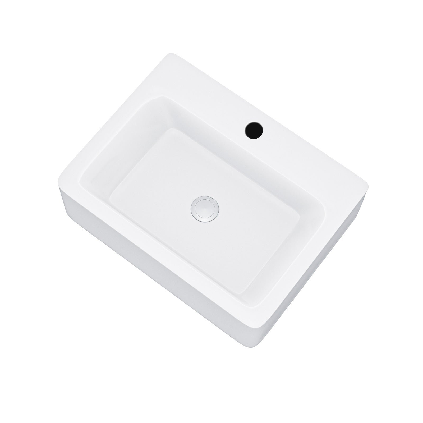Nanuya 600 mm White Vanity Cabinet and Small 420mm Counter Top Basin Sink - Image 9