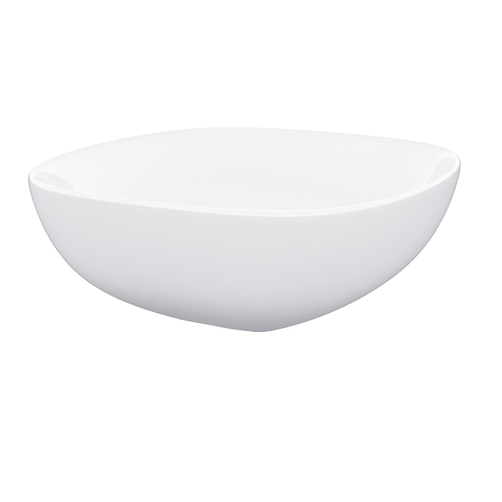 Etive 410mm Square Rounded Cloakroom Counter Top Basin Sink Bowl - Image 6