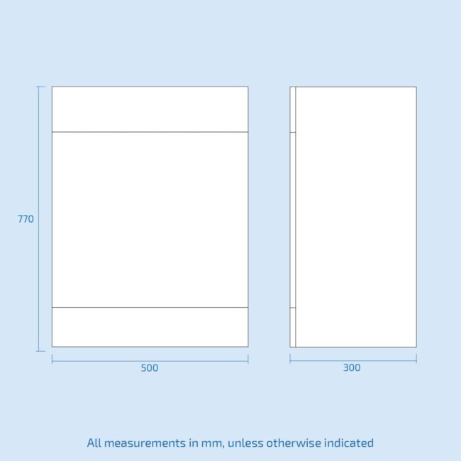 Ellen 1700mm Bath. 450mm Vanity Basin Unit Flat-Pack. WC Unit & Elso Back To Wall Toilet White - Image 10