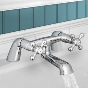 Stafford Bathroom Traditional Cross Head Bath Filler Tap
