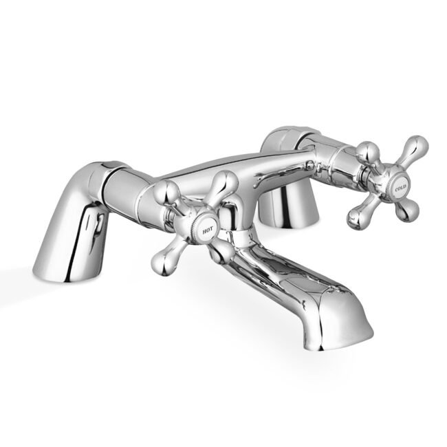 Stafford Bathroom Traditional Cross Head Bath Filler Tap - Image 2