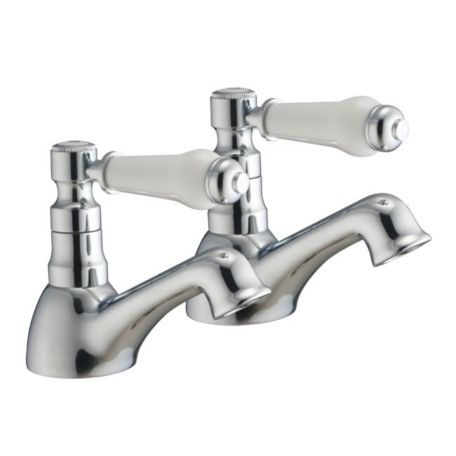 Imperior Traditional Set Of Bathroom Basin Hot & Cold Taps And Bath Filler Taps - Image 5