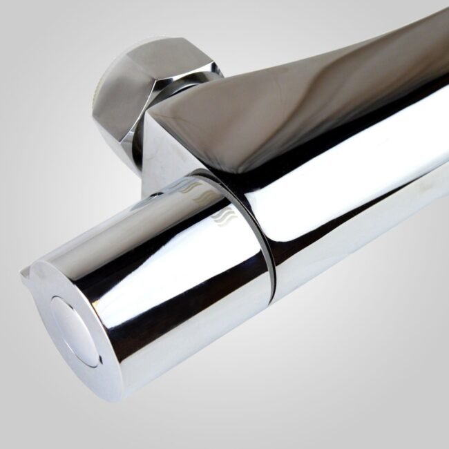 Zeta Round Thermostatic Bar Shower Valve - Image 3