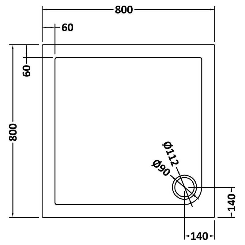 Rectangular Stone Resin Shower Tray For Walk in Wet Room - Image 6