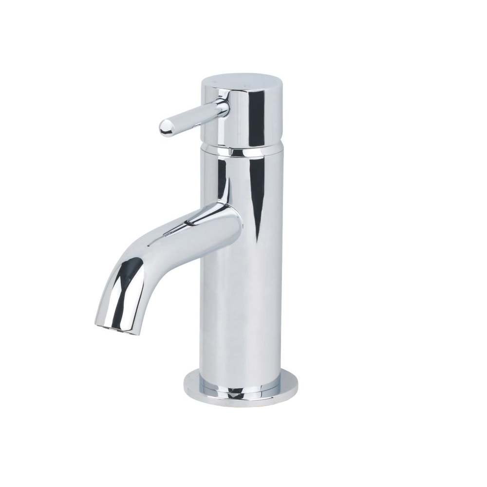 Alice Deck Mounted Chrome Round Single Lever Bathroom Basin Mono Mixer Tap - Image 5