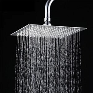 Modern Square 400mm x 4mm Ultra Thin Shower Head Chrome Finish