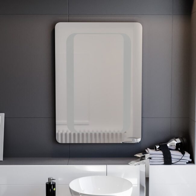 Ella 500x700mm Battery Powered LED Illuminated Mirror - Image 3