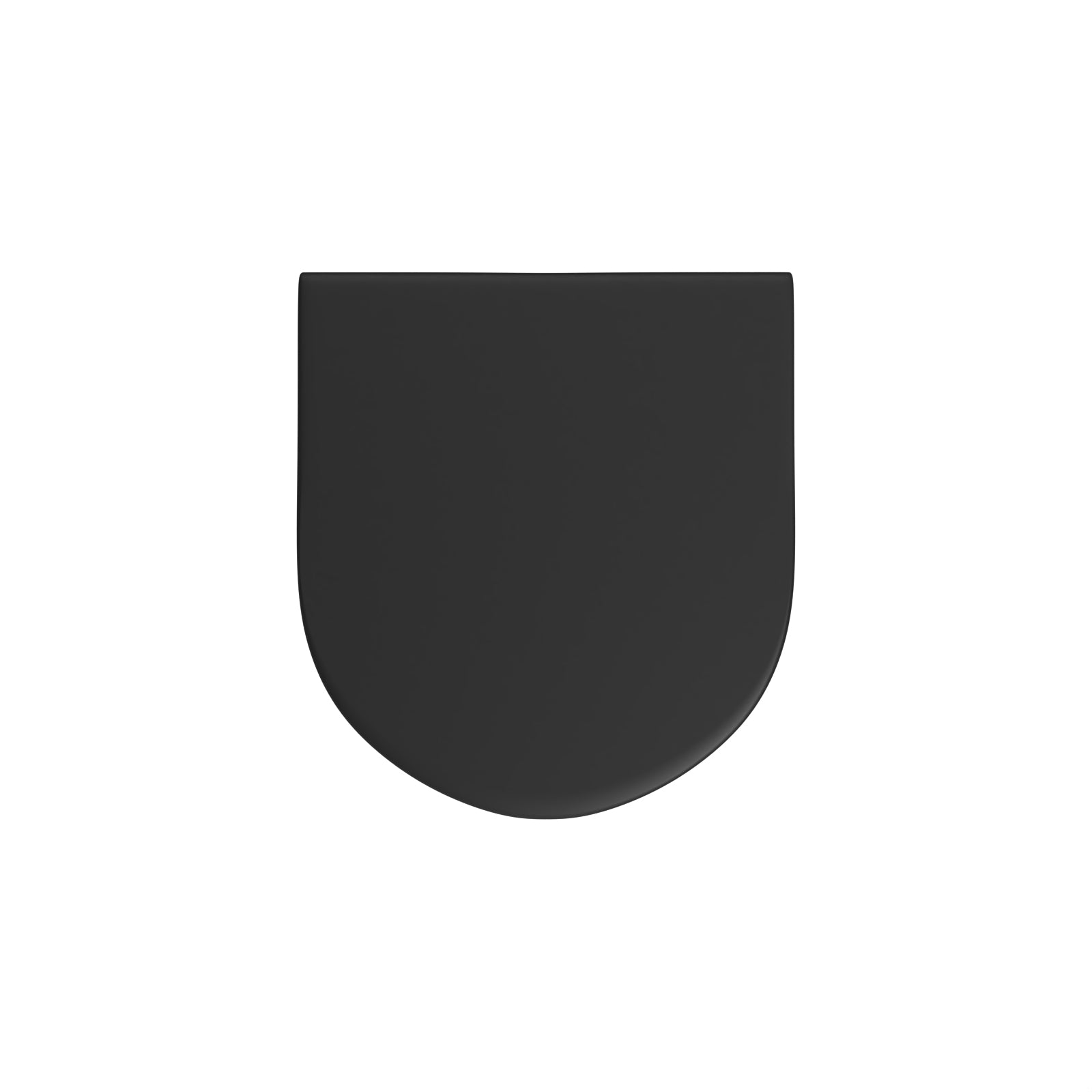 Round Thick Soft Close Toilet Seat and Seat Cover Matte Black - Image 2
